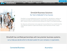 Tablet Screenshot of dimesoftinc.com